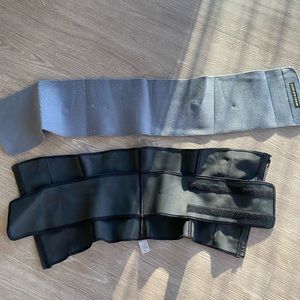 Waist trainer and Sweat band.